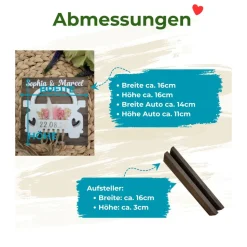 Handgemachtes Hochzeits‑Geldgeschenk | Personalisiertes Geschenkset | Hochzeit Mitbringsel für Brautpaar