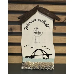 Handgemachtes Treibholz Haus Fehmarn – Shabby Chic Deko & Geschenk für Freundin