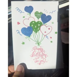 Handgemalte Klappkarte 