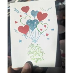 Handgemalte Klappkarte 