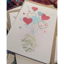 Handgemalte Klappkarte 