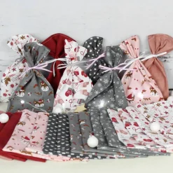 Handgenähter Adventskalender zum Befüllen mit 24 Stoffsäckchen | Advent | Weihnachten