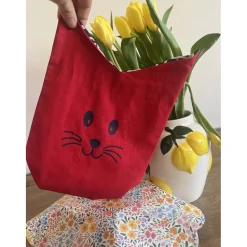 Handgenähter Osterhasen-Beutel – Die nachhaltige Geschenkverpackung - personalisierbar