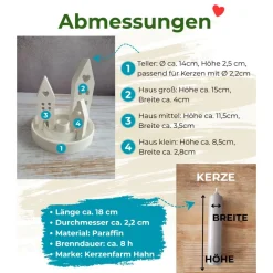 Handmade Geschenkset Geburtstag,Mitbringsel,Geschenkidee Geburtstag,Kerzenständer,Kerze,Muttertag,Geschenk Kollegen