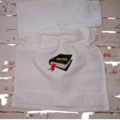 Handtuch Ehering Hochzeitsgastgeschenk mit Namen oder Initialen