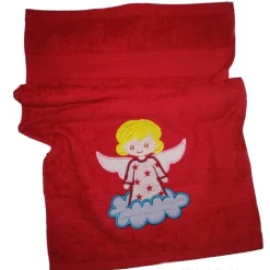 Handtuch Engel Taufe bestickt mit Name