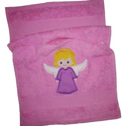 Handtuch Engel Taufe bestickt mit Name