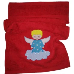 Handtuch Engel Taufe bestickt mit Name