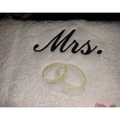 Handtuch Geschenk-Set Mr.&Mrs. Hochzeit Verlobung Geschenk Gästehandtuch