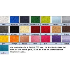 Handtuch mit schönen Motiv zur Hochzeit