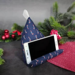 Handykissen / Sitzsack CANDY CANES  - Smartphonestütze, Tabletkissen, Kirschkernfüllung | RÄUBERKIND
