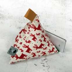 Handykissen / Sitzsack RUDOLF - Smartphonestütze Weihnachten, Handyhalterung, Kirschkernfüllung | RÄUBERKIND