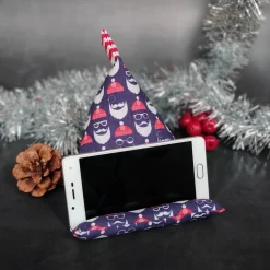 Handykissen / Sitzsack SANTA BABY - Smartphonestütze Weihnachten, Handyhalterung, Kirschkernfüllung | RÄU