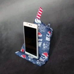 Handykissen / Sitzsack WONDERFUL TIME  - Smartphonestütze Weihnachten, Handyhalterung, Kirschkernfüllung | RÄUBERKIND