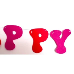 Happy Birthday Girlande aus Filz Name optional