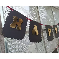 Happy Birthday Girlande/ Wimpelkette Edlen