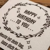 Happy Birthday Glückwunschkarte, Untersetzer, zum Geburtstag