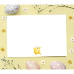 Happy Easter Ostergrußkarte, Hühner Osterkarte, Osterkarte mit Umschlag, Ostergrußkarte mit Hühnern, Grußkarte zu Ostern