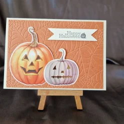 Happy Halloween - Kürbise - Spinnennetz - Einladung