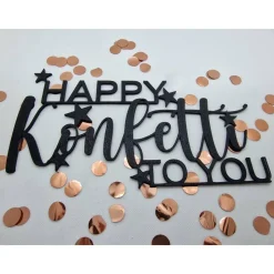 Happy Konfetti to you, Geburtstagsgruß Geschenk zum Geburtstag, Geschenkanhänger, Geburtstagsgeschenk