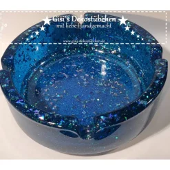 Harz Glitzer dekorativer Aschenbecher