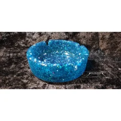 Harz Glitzer dekorativer Aschenbecher