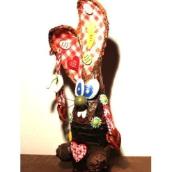 Hase Dekohase BAYERNHASERL handgefertigte Künstler-Figur Geschenk für Bayern-Fans Geldgeschenk bayerisch