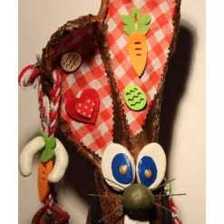 Hase Dekohase BAYERNHASERL handgefertigte Künstler-Figur Geschenk für Bayern-Fans Geldgeschenk bayerisch