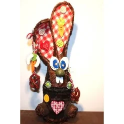 Hase Dekohase BAYERNHASERL handgefertigte Künstler-Figur Geschenk für Bayern-Fans Geldgeschenk bayerisch