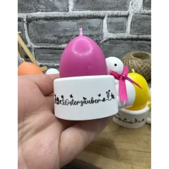Hase Eierbecher I Tischdekoration I Handmade I Kerzenhalter I Osterdeko I Eierkerze