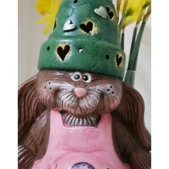 Hase Mädchen mit Pott