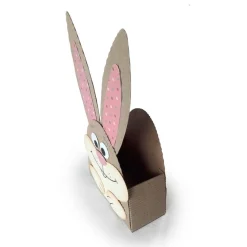 Hase Mini-Osternest, kleine Geschenkbox als Mini-Osterkörbchen oder Mitbringsel zum Osterfest