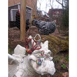 HASE mit Herz oder Frosch als Schlüsselanhänger, Taschenbaumler, Osterdeko ...