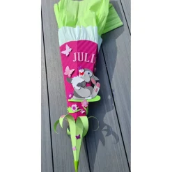 Hasen Schultüte Zuckertüte als DIY Set oder in handarbeit hergestellt-personalisiert, individuell