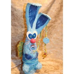 Hasenfigur BABY-BUNNY handgefertigte Künstler-Figur Osterdeko Geschenk zur Geburt Geldgeschenk Osterhase