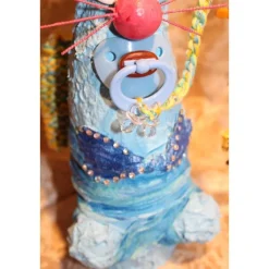 Hasenfigur BABY-BUNNY handgefertigte Künstler-Figur Osterdeko Geschenk zur Geburt Geldgeschenk Osterhase