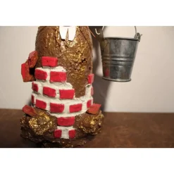 Hasenfigur Osterdeko MAURERHASERL handgefertigte Künstler-Figur Geschenk für Handwerker Geldgeschenk Maurer Osterhase