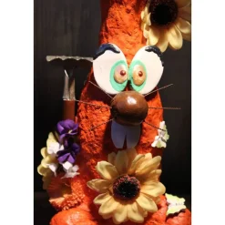 Hasenfigur Osterhase GÄRTNER-HASERL handgefertigte Künstler-Figur Osterdeko Geldgeschenk zu Ostern Osterhase Frühlin