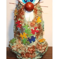 Hasenfigur PUZZLEHASE handgefertigte Künstler-Figur Geschenk für Puzzlefans Geldgeschenk zu Ostern Osterhase Osterdeko