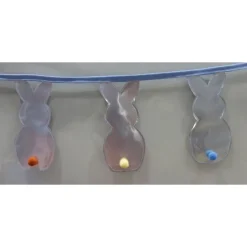 Hasen-Girlande, Wimpelkette, Osterhasen, Alu-Upcycling-Unikat