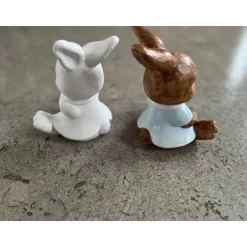 Hasenmädchen ca.18x13cm - Rohling oder Handbemalte wetterfeste Gießkeramik - Unikat