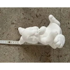 Hasenmädchen ca.18x13cm - Rohling oder Handbemalte wetterfeste Gießkeramik - Unikat