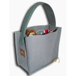 Hasentasche Besticktes Osterkörbchen Ostertasche Osternest Filztasche Kinder Stofftasche Utensilo Geschenktasche
