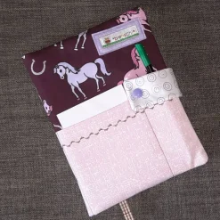 Hausaufgabenheft-Hülle für ein Spiralheft, zur Einschulung, Aufgabenhefthülle für Mädchen