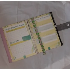 Hausaufgabenheft-Hülle zur Einschulung, Aufgabenhefthülle für Spiralbindung