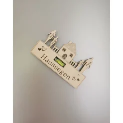 Haussegen als Magnet | Wasserwaage aus Holz | Kühlschrankmagnet | Richtfest | Hochzeitsgeschenk | Einzugsgeschenk