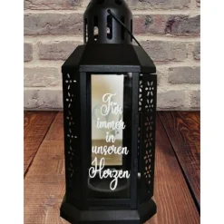 Haustier Erinnerung, Trauerlicht, Gedenklicht, Trauerlampe, Hund, Erinnerungslicht, Grabdeko Tier, Trostlicht, personali