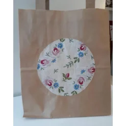 Hübsche Geschenktüten im 2 er Set ...  Röschenmotiven  in Serviettentechnik