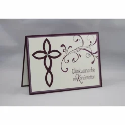 Hübsche Glückwunschkarte zur Konfirmation 