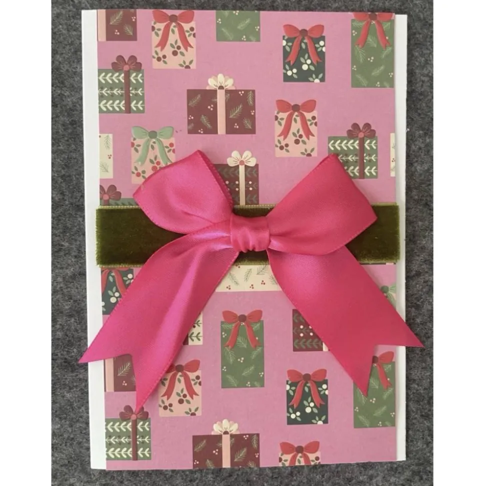 Hübsche Karte Geburtstag, Geschenke, Handarbeit mit Umschlag